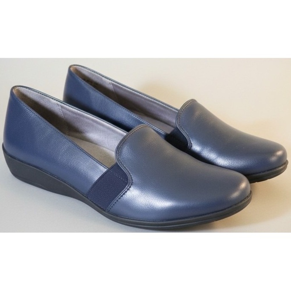 LifeStride Isabelle Athena Women's 9.5M Navy Slip On Loafers Flats New In‎ Box